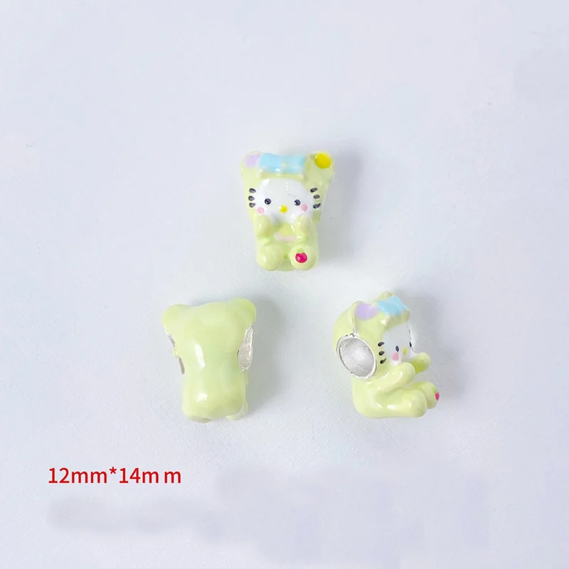 Miniso Fashion Sanrio Kuromi manik-manik mempesona, hadiah aksesori perhiasan gelang wanita asli