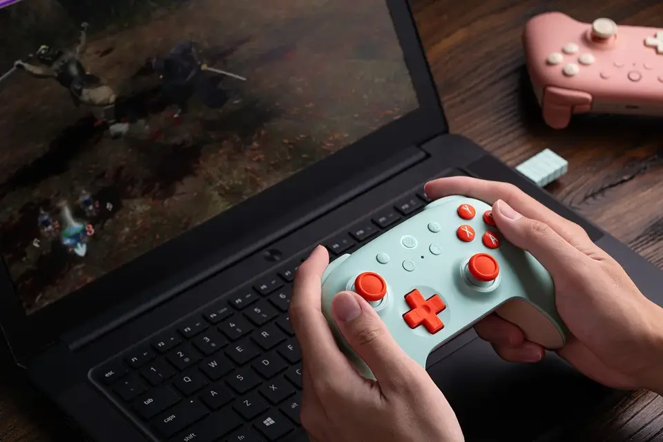 وحدة تحكم ألعاب لاسلكية جديدة 8BitDo Ultimate 2C للكمبيوتر، ويندوز 10، 11، Steam Deck، Raspberry Pi، ملحقات ذراع تحكم أندرويد - 6