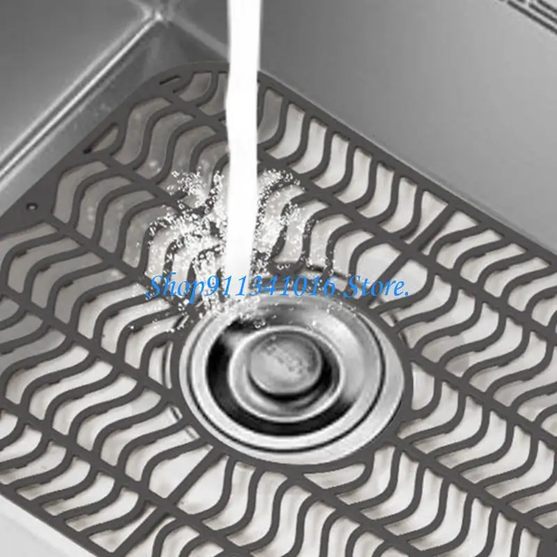  Set Of 2 Grooved Rubber Sink Guards Defend Cookware From Damage And Improve Kitchen Safety