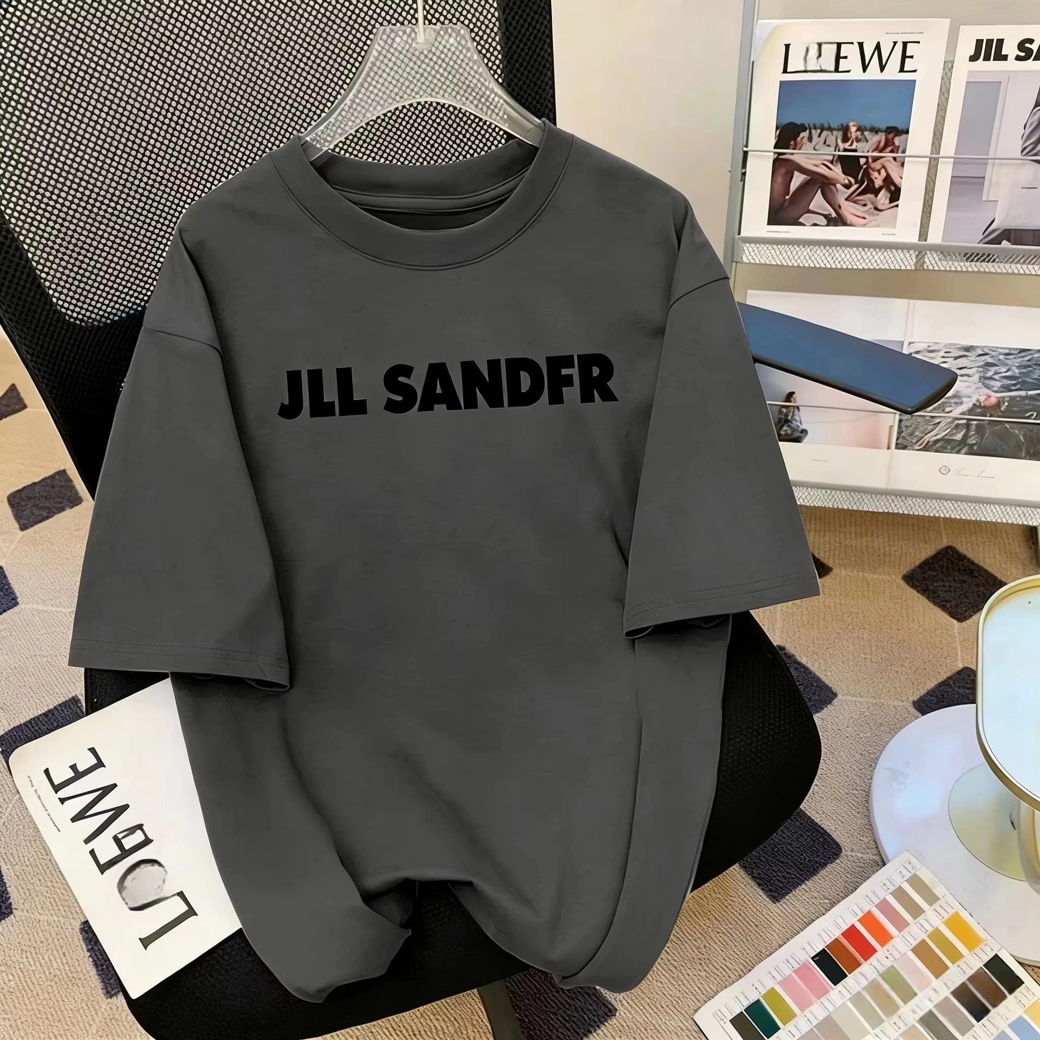 Weißes, schlichtes Outdoor-Freizeit-T-Shirt aus Baumwolle mit Grafikdruck für Männer und Frauen, Sommer-Streetwear – Detail 4
