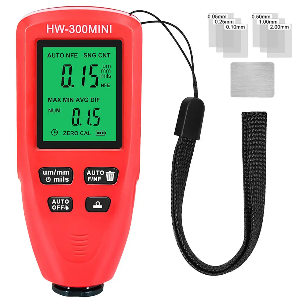 

Coating Thickness Gauge Digital Paint Thickness Meter for Auto Car Paint Testing Metal Plating Enamel Chrome Aluminum