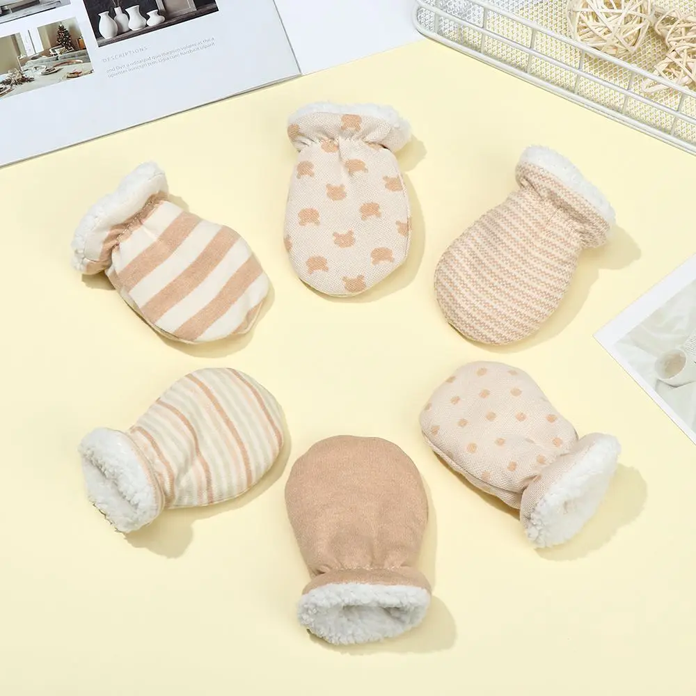 

Thicken Warmer Fleece Gloves Newborn Gloves Winter Baby Anti-Grab Mittens Full Finger Boys Girls Gloves Toddler Infant Mittens