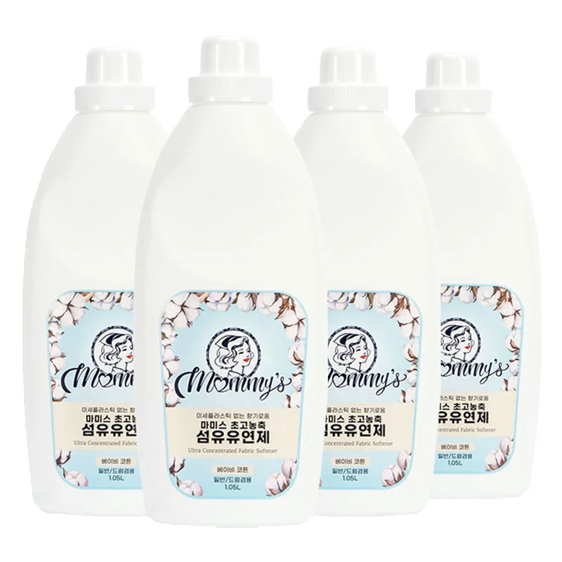 Mommy's high-concentrated fabric softener 1.05L x 4pieces baby cotton scent