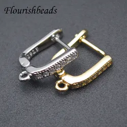 30pcs/lot Fashion Jewelry Material Supplies DIY Handmade Earwire Gold Color Earring Hooks Accessories for Earrings Making