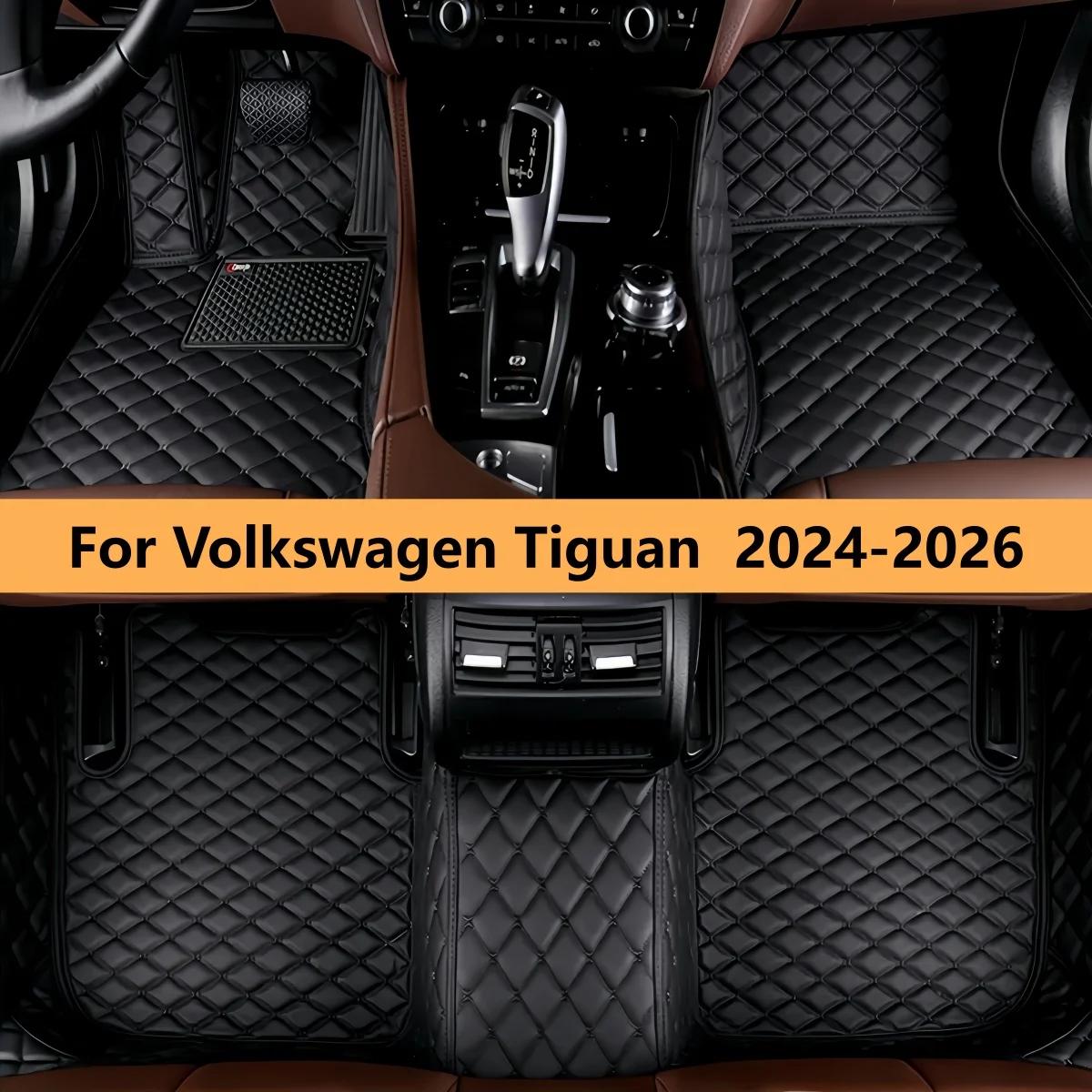 

Автомобильные коврики для Volkswagen Tiguan 2024 2025 2026 всепогодные водонепроницаемые