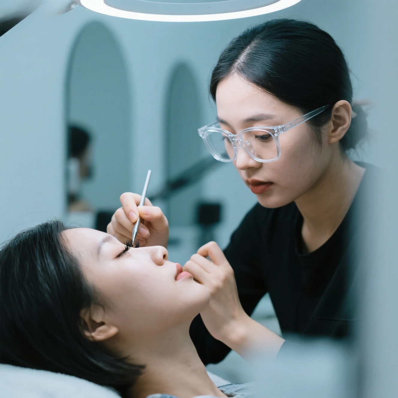 2 SZT. Przezroczyste Okulary Manicure do Polerowania Paznokci, Chroniące Przed Kurzem i Wodą, Zapobiegające Rozpryskiwaniu się w Oko, Narzędzie do Usuwania Lakieru Hybrydowego