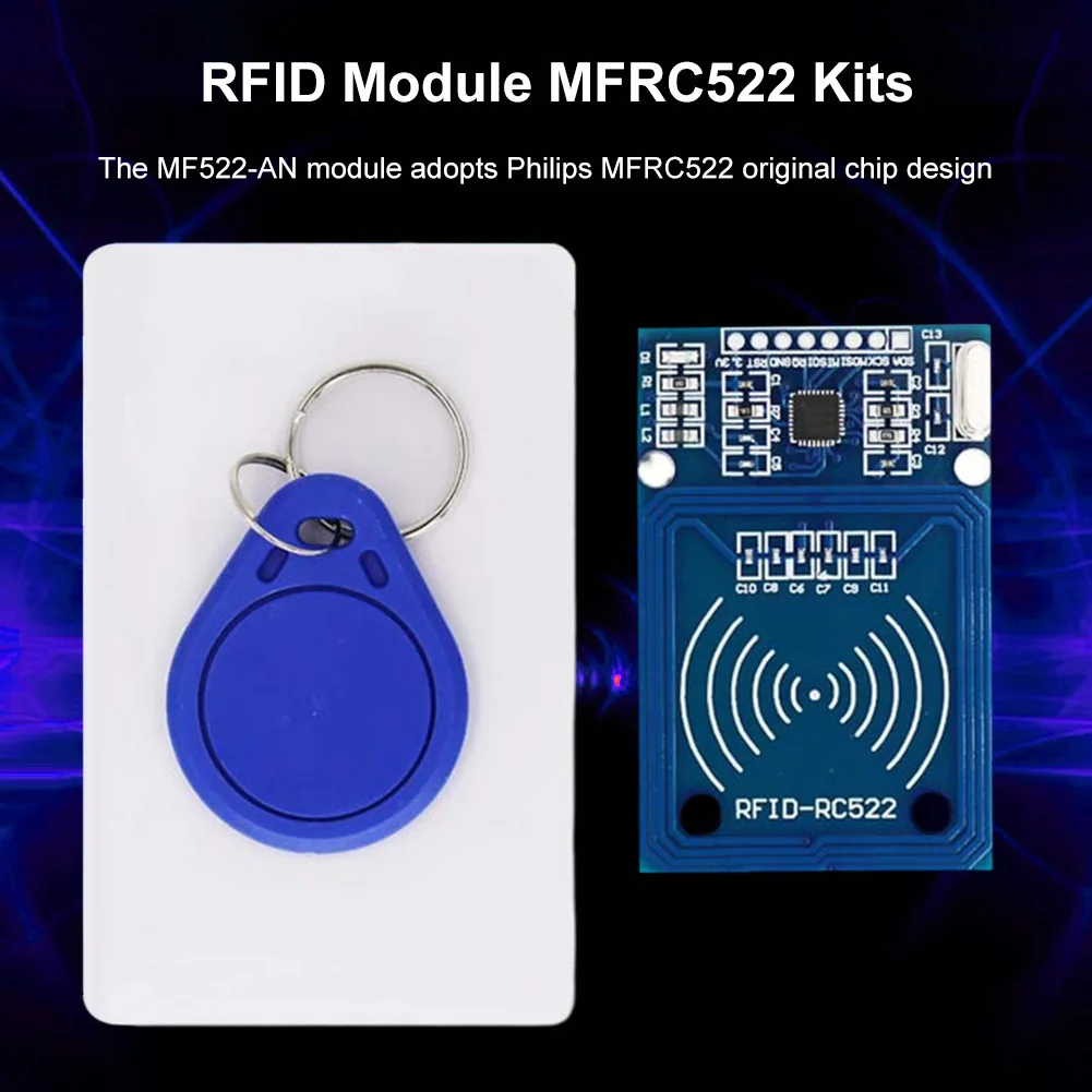 وحدة RFID RC522 مجموعات MFRC-522 وحدة القرب بطاقة IC 13.56 ميجا هرتز مع العلامات SPI الكتابة قراءة سهلة الاستخدام حجم صغير