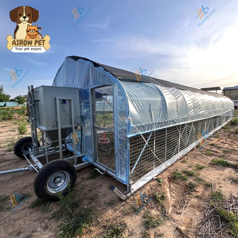 AIROW Portable and Cost-effective  with 1 Year Warranty Mobile Chicken Coops
