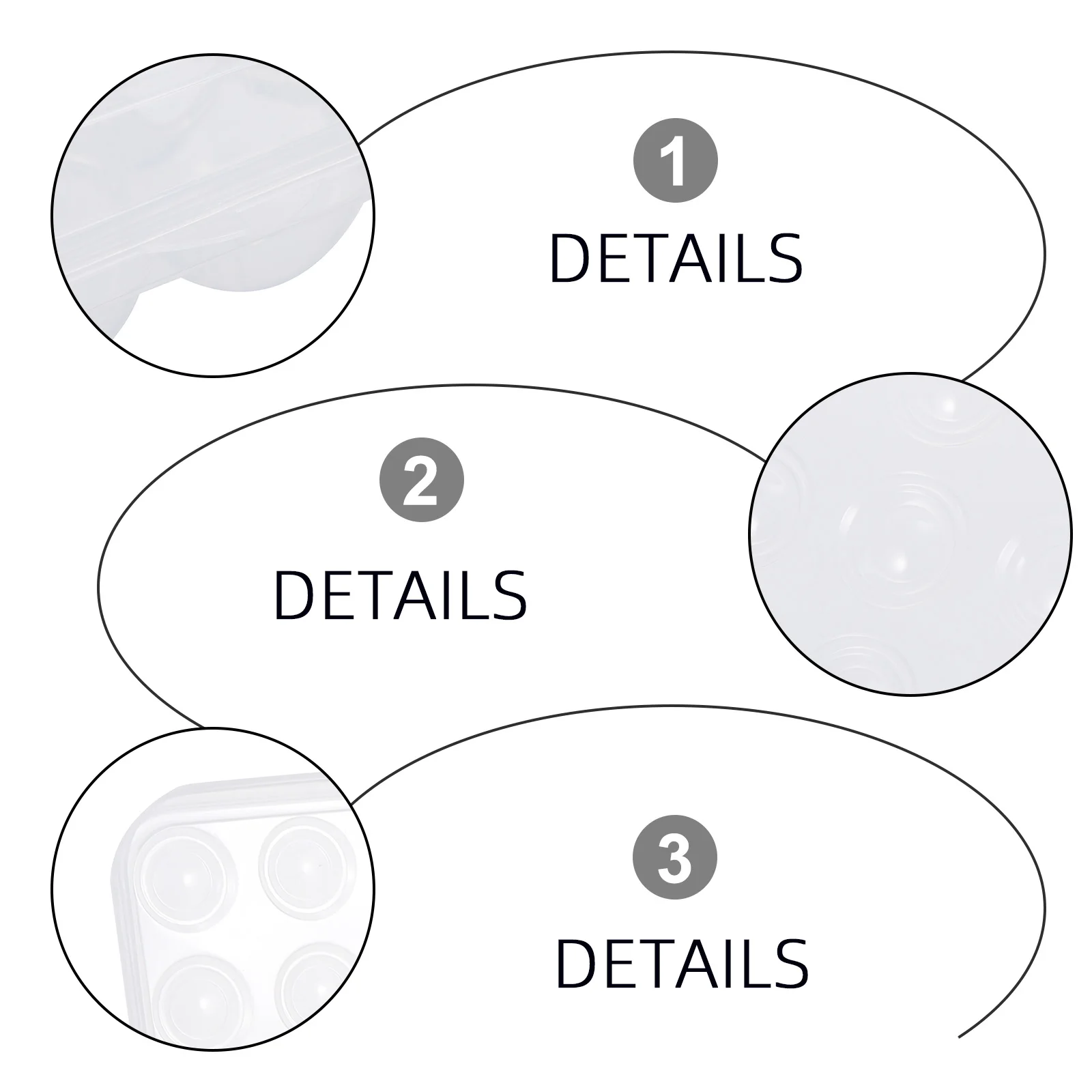 

Egg Organizer Box Strong Flat Lid Stable Chamber Supermarket Style Egg Fresh Storage Container for Outdoor Activities