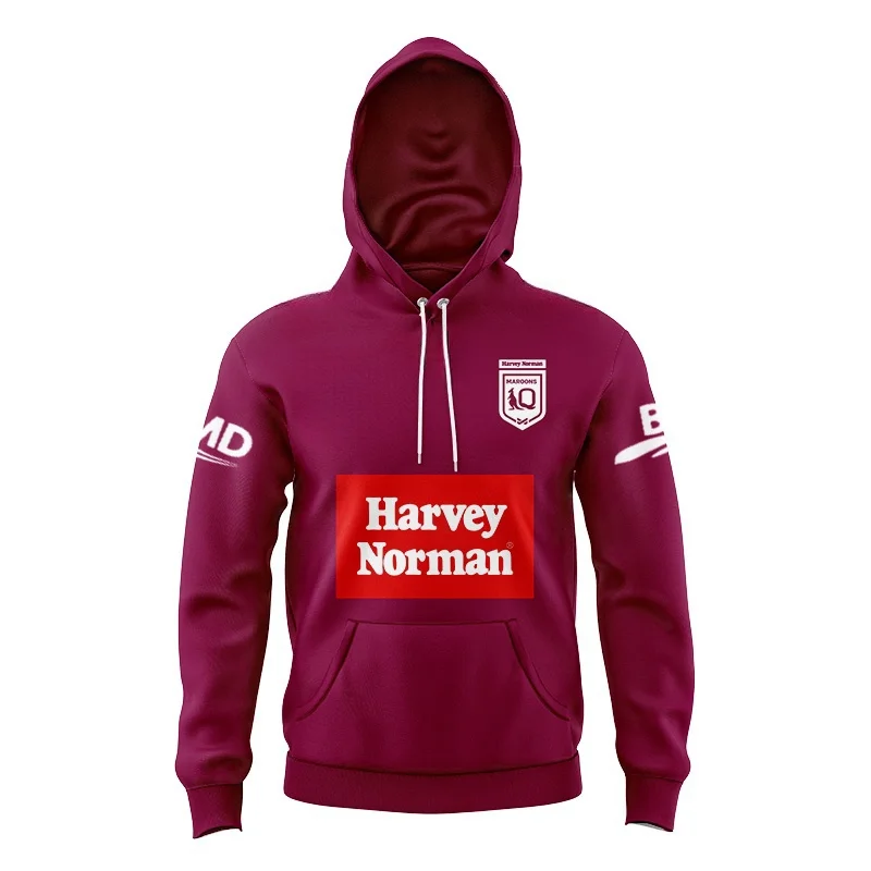 

KIDS HOODIE Queensland Maroons State Of Origin 2024 Training Tee(Custom name and number )