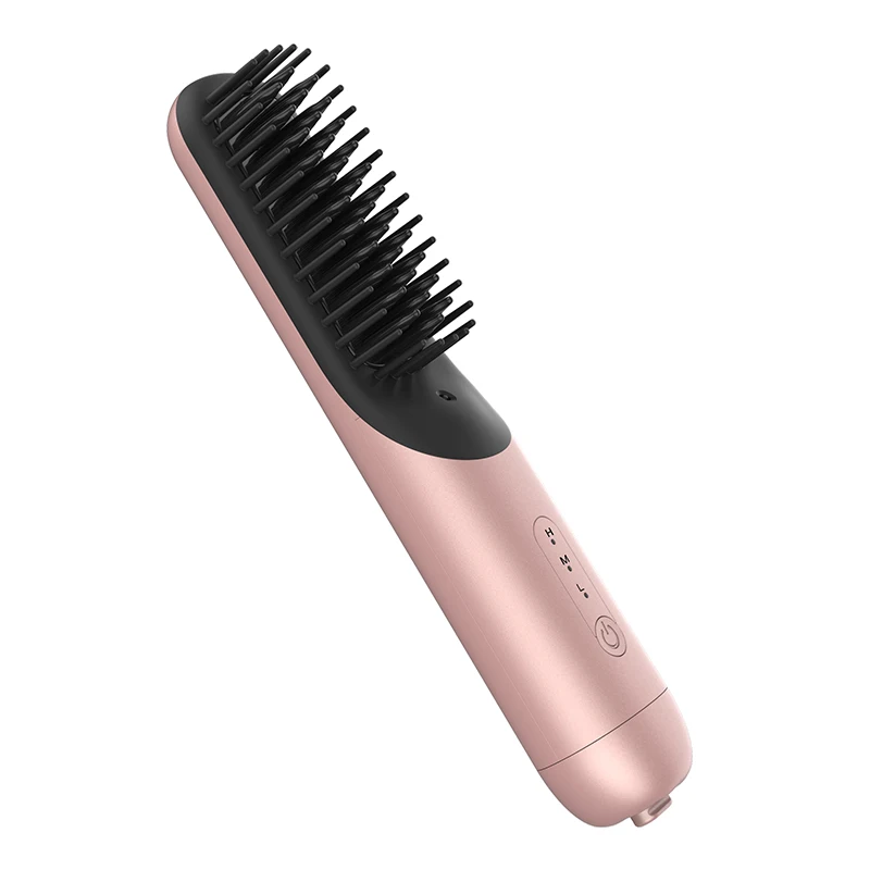 3 Million Negative Ions Battery USB Type-C Portable Belt Flight Mode Wireless Bristle Electric Straightening Hair Comb Household