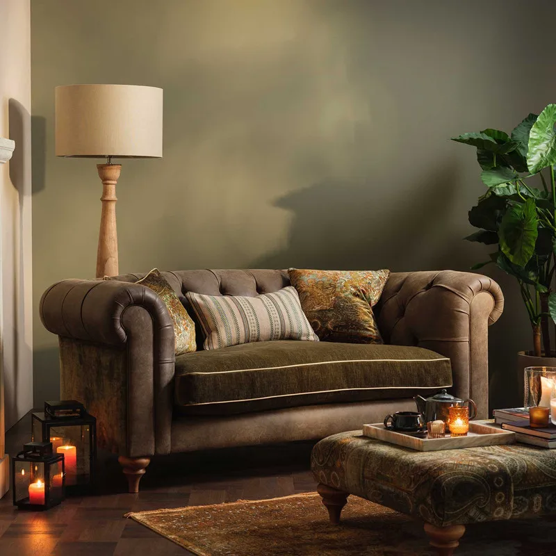 

French buckle fabric sofa