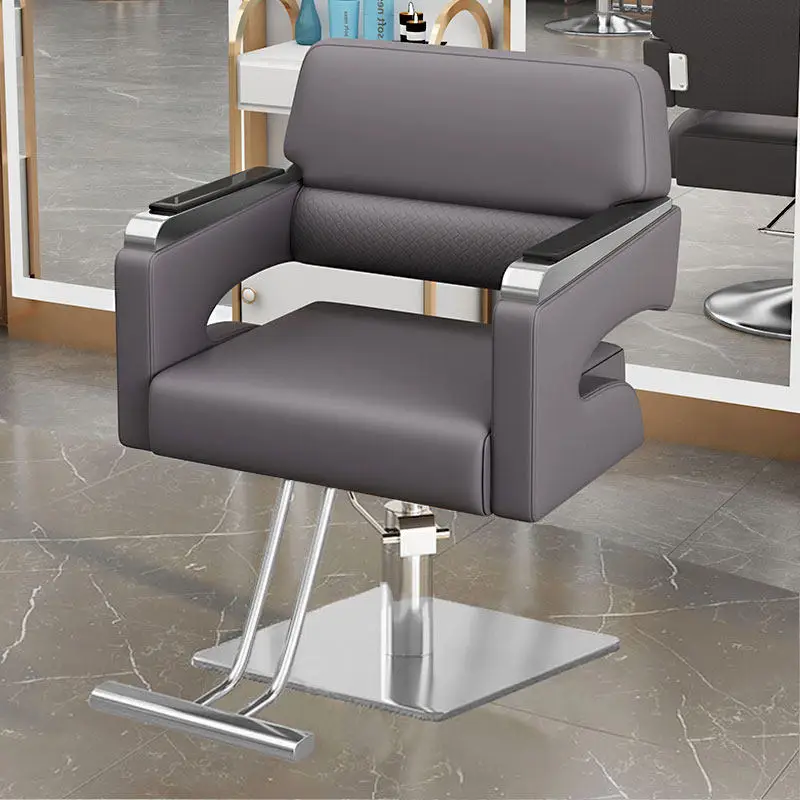 Sillón de Barbería Reclinable de Lujo, Silla de Peluquería para Trabajar, Esperar, Peinar, Maquillar, Silla Gamer, Muebles de Salón de Belleza