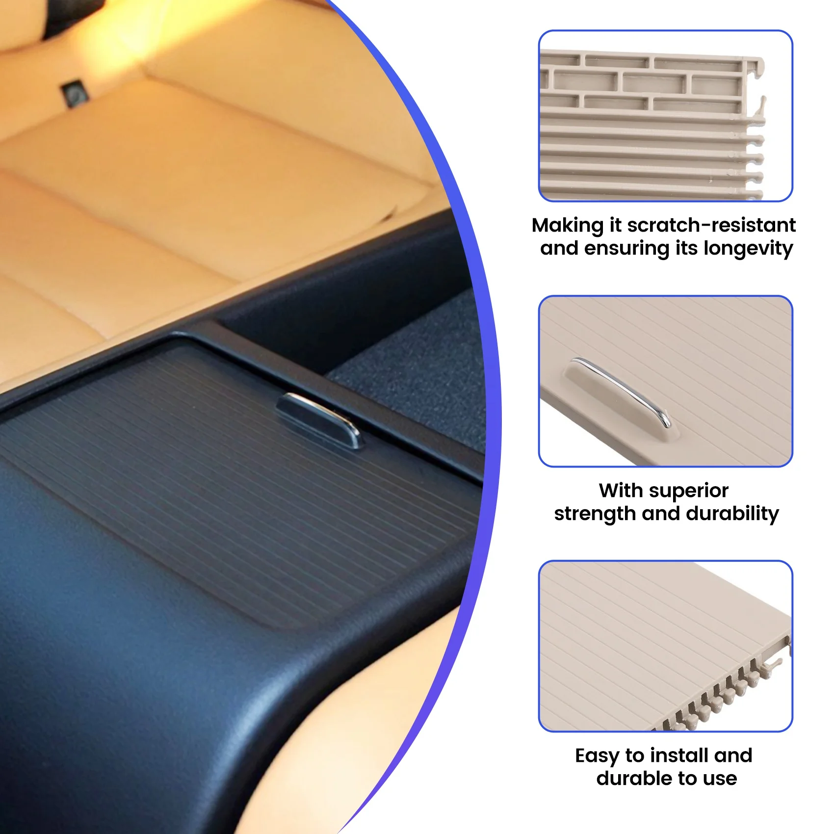 Otturatore portabicchieri per console centrale auto ben beige per Benz Classe E Classe C W207 W204 2078400127