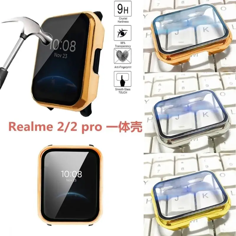 X7JB pour Realmewatch 2 Screen Protect Film + Case Bumper tout compris pour Shell PC Cov