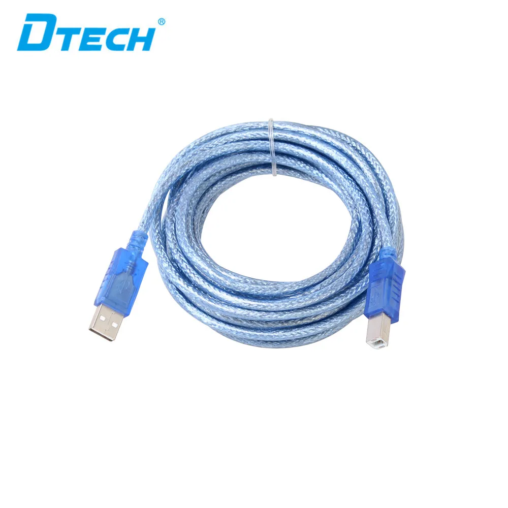 2PCS DTECH Factory Usb 2.0 Printer Cable A Male To B Male For HP, DELL, EPSON, Usb Print Cable 5M