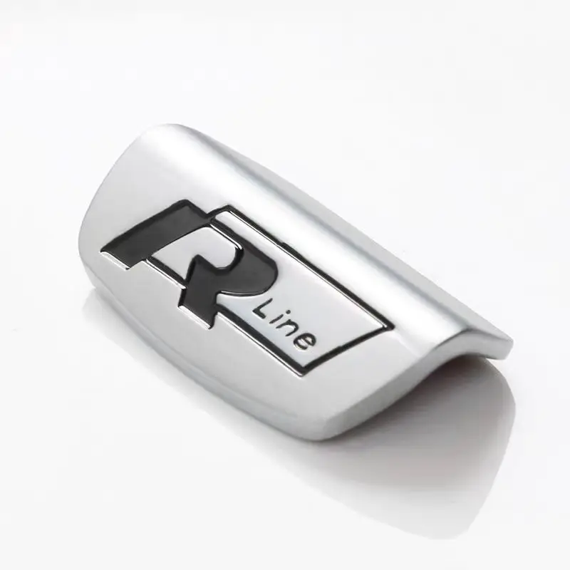 عجلة توجيه سيارة اكسسوارات ملصقات معدنية لشركة فولكس فاجن GTI R خط بولو جولف باسات شيروكو تيجوان جيتا T-ROC طوارق توران GTS