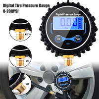 【Hot Cake】0-200PSI LCD Digital Tire Pressure Gauge Car Auto Motorcycle Tyre Air PSI Meter
