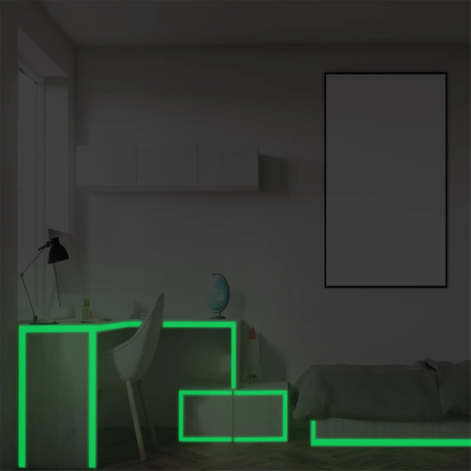 200cm PVC Luminous Tapes Fluorescent Glow In Dark Wall Decorative Self-Adhesive Sticker Waterproof Tape Home Decor