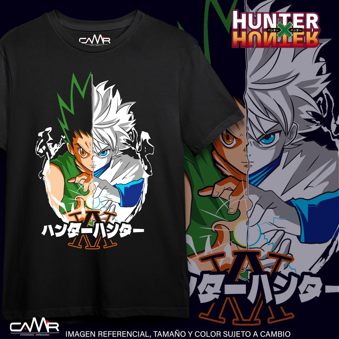 Hunter X Hunter Killua Gon Hisoka Anime HXH Zoldyck Shirt