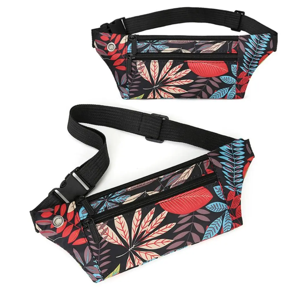Stylish Wear-resistant Running Waist Bag 3 Layers Headphone Cable Hole Phone Sport Belt Nylon Lightsome Fanny Pack Travel