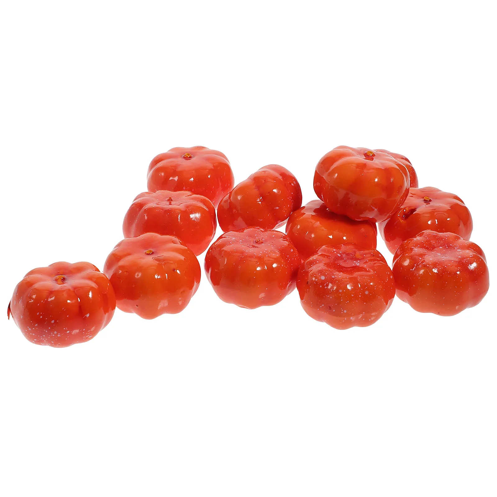 

100pcs Simulated Pumpkin Decorations Realistic Mini Pumpkins For Halloween Party Home Mall Decoration Festival Supplies