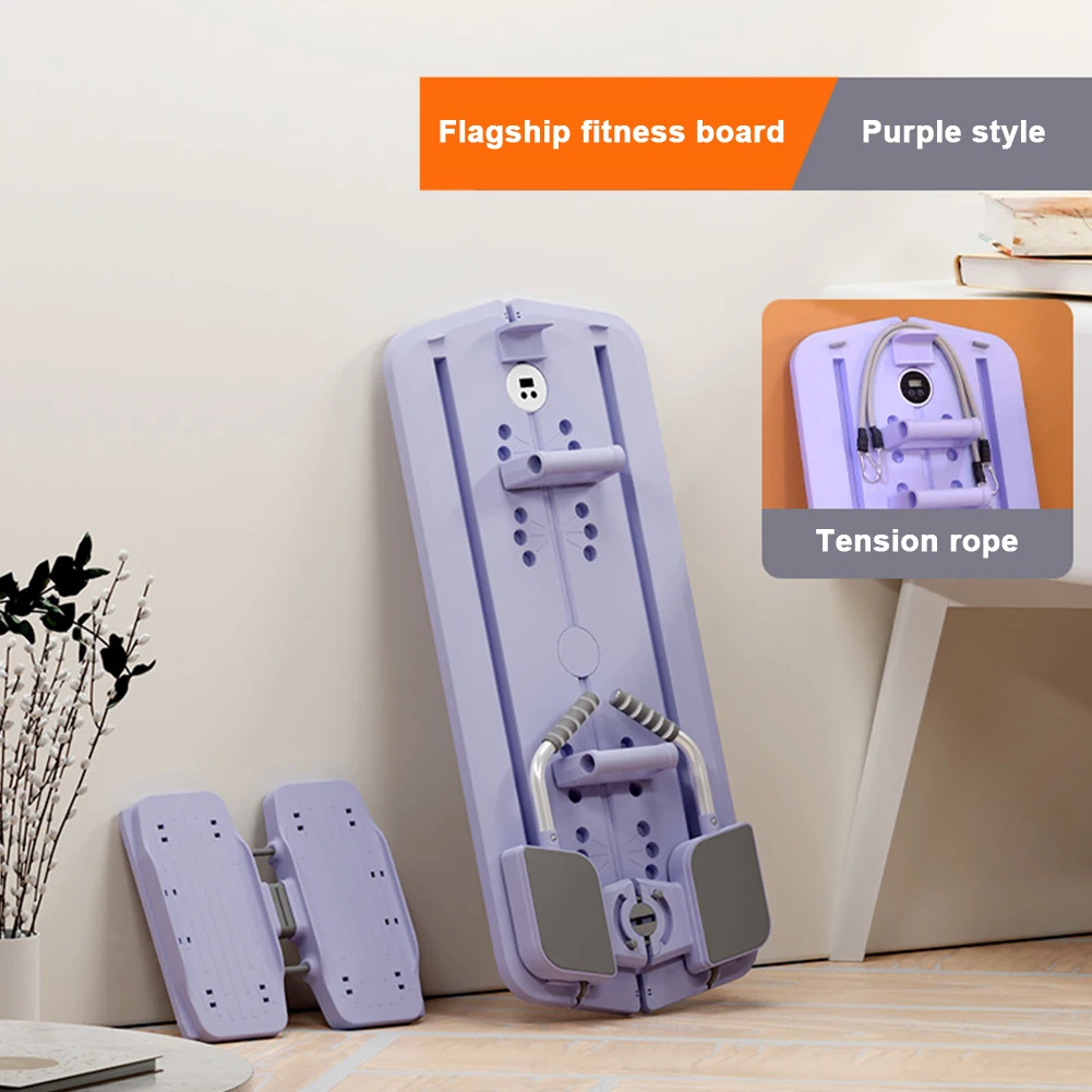 

Multifunctional Fitness Board Exercise Machine with Phone Holder Workout Board Push Up Board for Full Body Workout