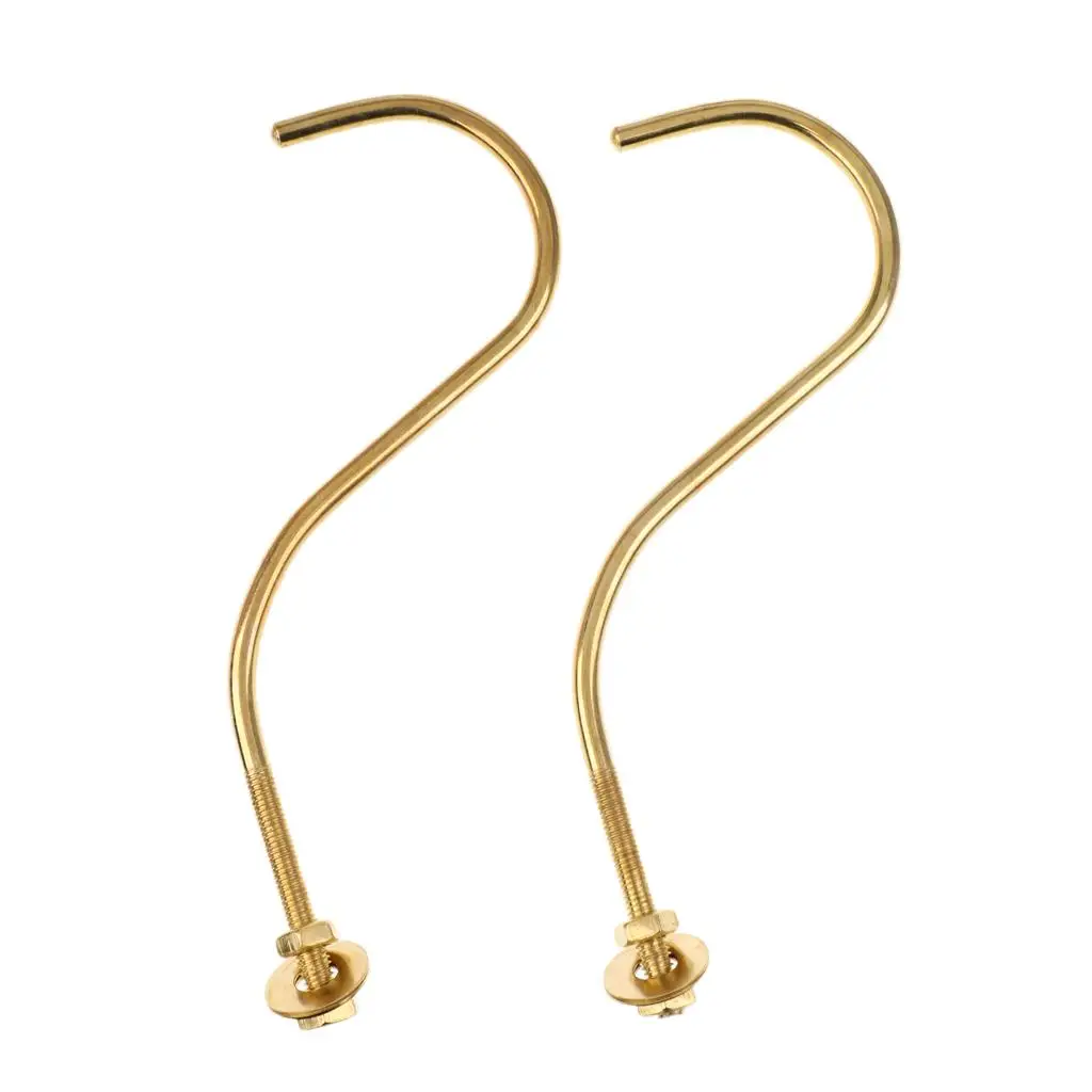 Brass Pool Table Hook Edge Cue Holder Screw Thread Rack for Billiard Cue Stick Management