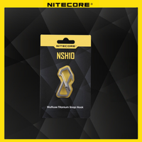 NITECORE NSH10 Hook Bottle opener Multiuse Titanium Snap Anti-corrosion Ultra Lightweight Hanging Tool Elastic Spring Gate