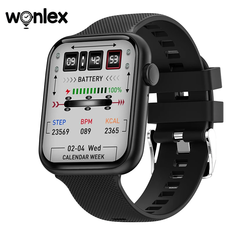 Wonlex TH15 Bluetooth Call SmartWatches Full Touch Screen watch for men Blood Oxygen Heart Rate Sleep Monitor Sports smart watch