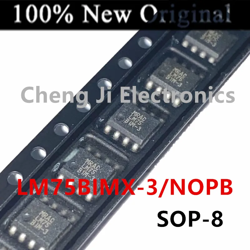 

10PCS/Lot LM75BIMX-3/NOPB LM75BIM-3 、LM75BIMX-5/NOPB LM75BIM-5 SOIC-8 New original digital temperature sensor