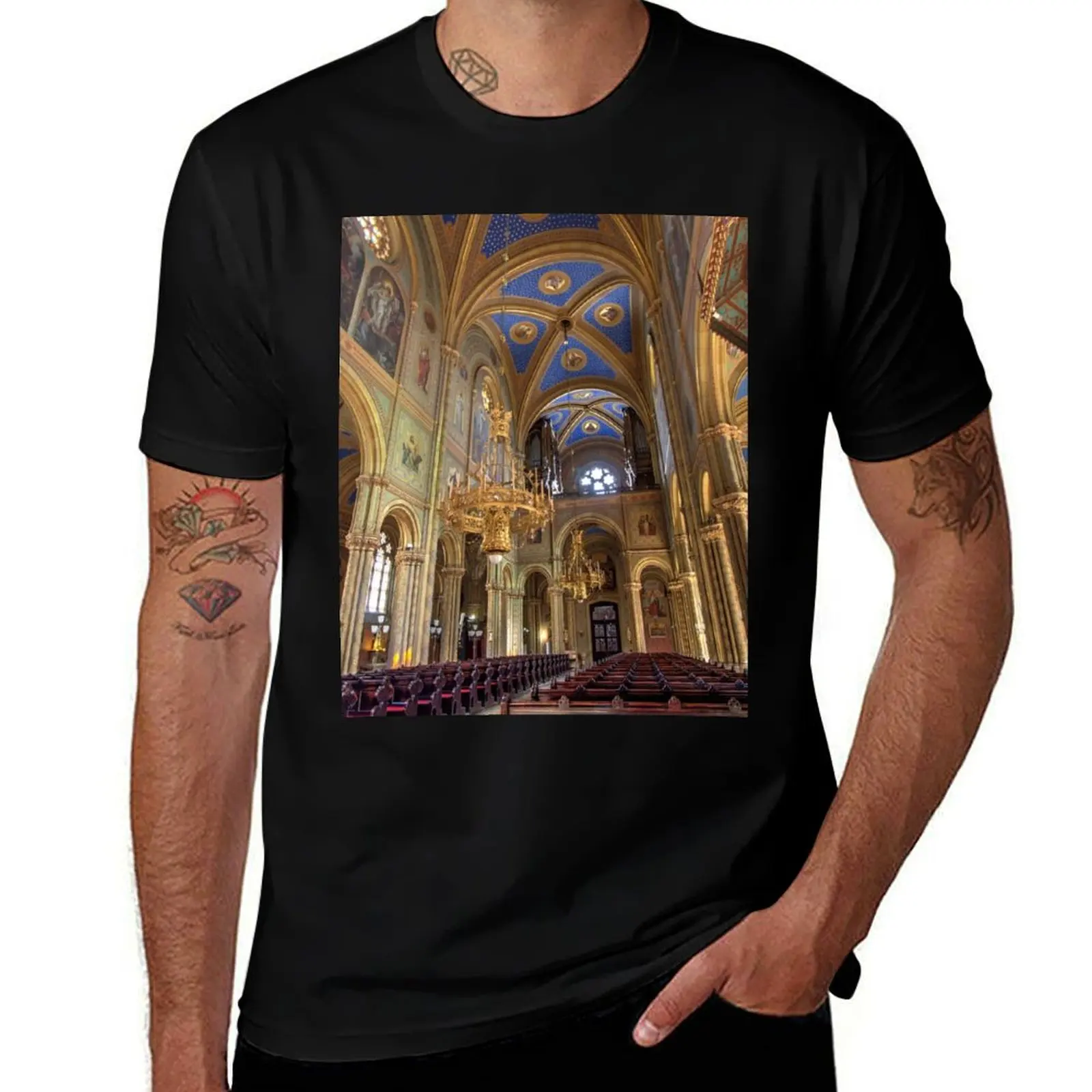 Футболка Altlerchenfelder Pfarrkirche, 1070 Vienna Austria, спортивная повседневная хлопковая футболка с короткими рукавами