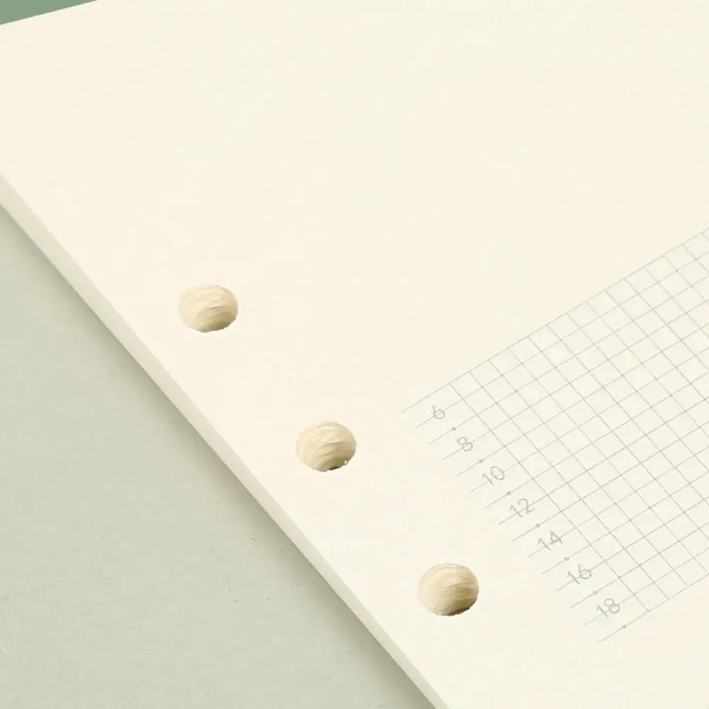 45Sheet Loose-Leaf Notebook Refill Paper Refill Spiral Binder Line Grid A5 A6 A7 Inner Refill Paper To Do List 6-hole