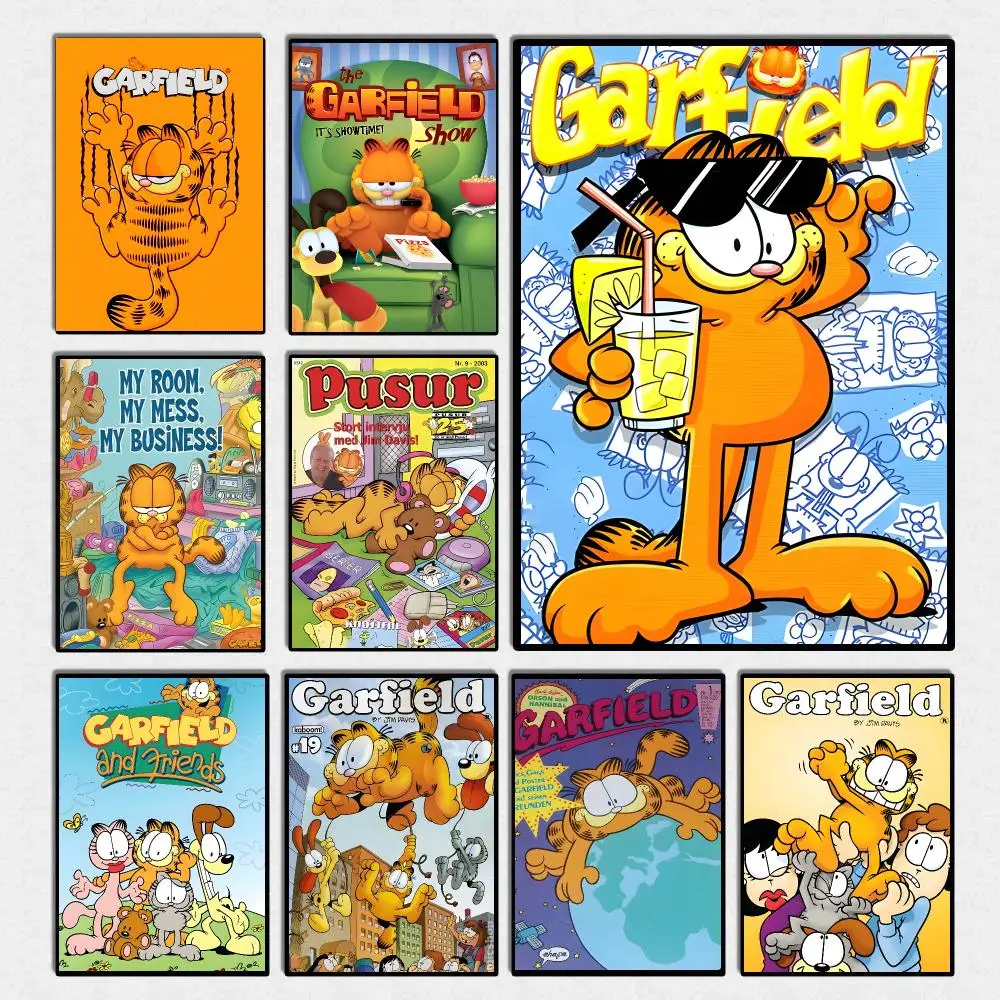 Animation G-Garfield Poster High Quality Wall Art For Home Office Bedroom Living Room Hallway Bar Perfect Gift Idea