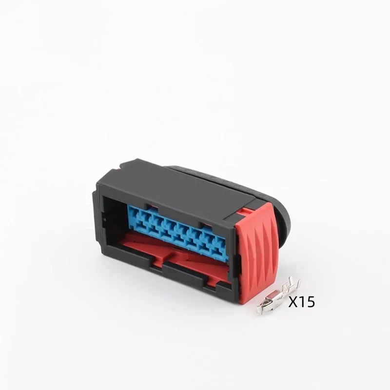 1-20 Sets 15 Pin Female 144980-1 Auto Lamp Connector Headlight Light Plug With Terminals For Citroen Peugeot