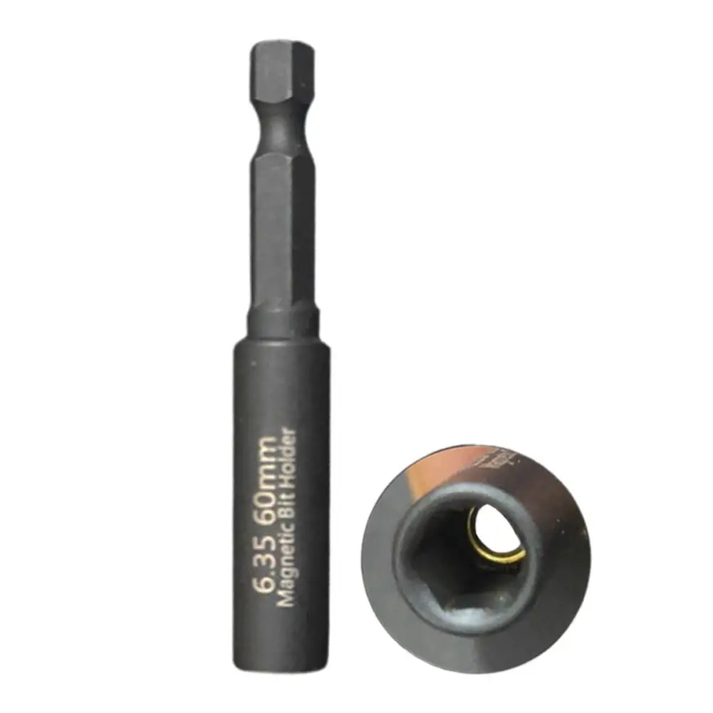 1pc Screwdriver Bit Holder 1/4Inch Hex Shank Head Extension Rod Quick Release Magnetic Screwdriver Extension Bar Hand Tools 60mm