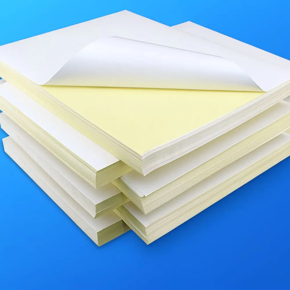 A4 Printable Adhesive Sticker Paper Matte Glossy Kraft For Document Identification Shipping Label Office Supplies