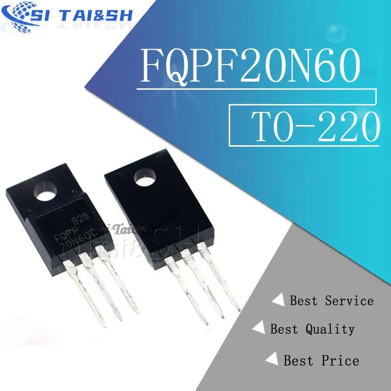 10PCS FQPF20N60 TO220 20N60 20N60C FQPF2060C FQPF20N60C TO-220