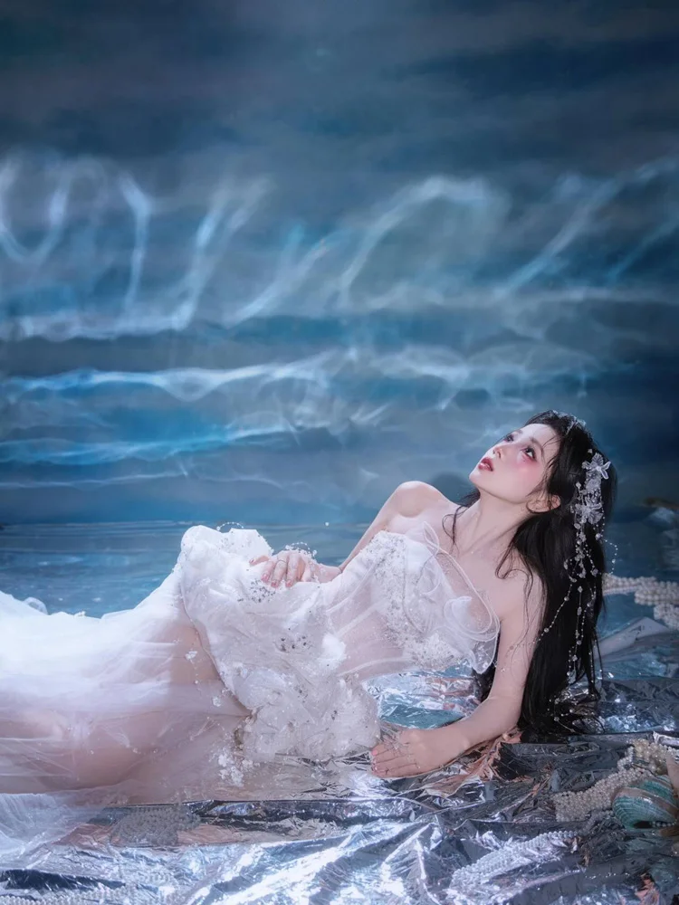 2026 New Dreamy Fairy Princess Mermaid Atmosphere Photography Costume Heavy Workmanship Special Occasion Women's Dress view 5
