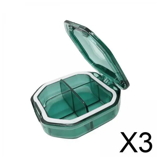 

Mini Pill Organizer Box Pocket Daily Pill Case Waterproof Compartments Small Storage Pillbox for Purse Travel