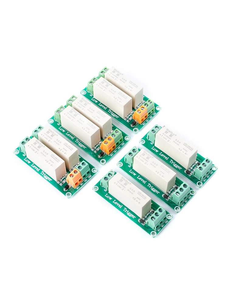 1 2 channels 5V/12V/24V low-level trigger solid state relay module DC-controlled DC single-phase device