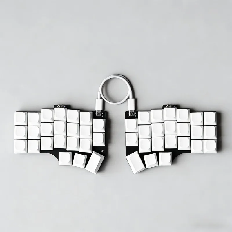 Corne V4 Wired Split Keyboard Kit Customized Low Profile Soldered Ergonomics Single Mode Split Keyboard for VIAL Office Keyboard