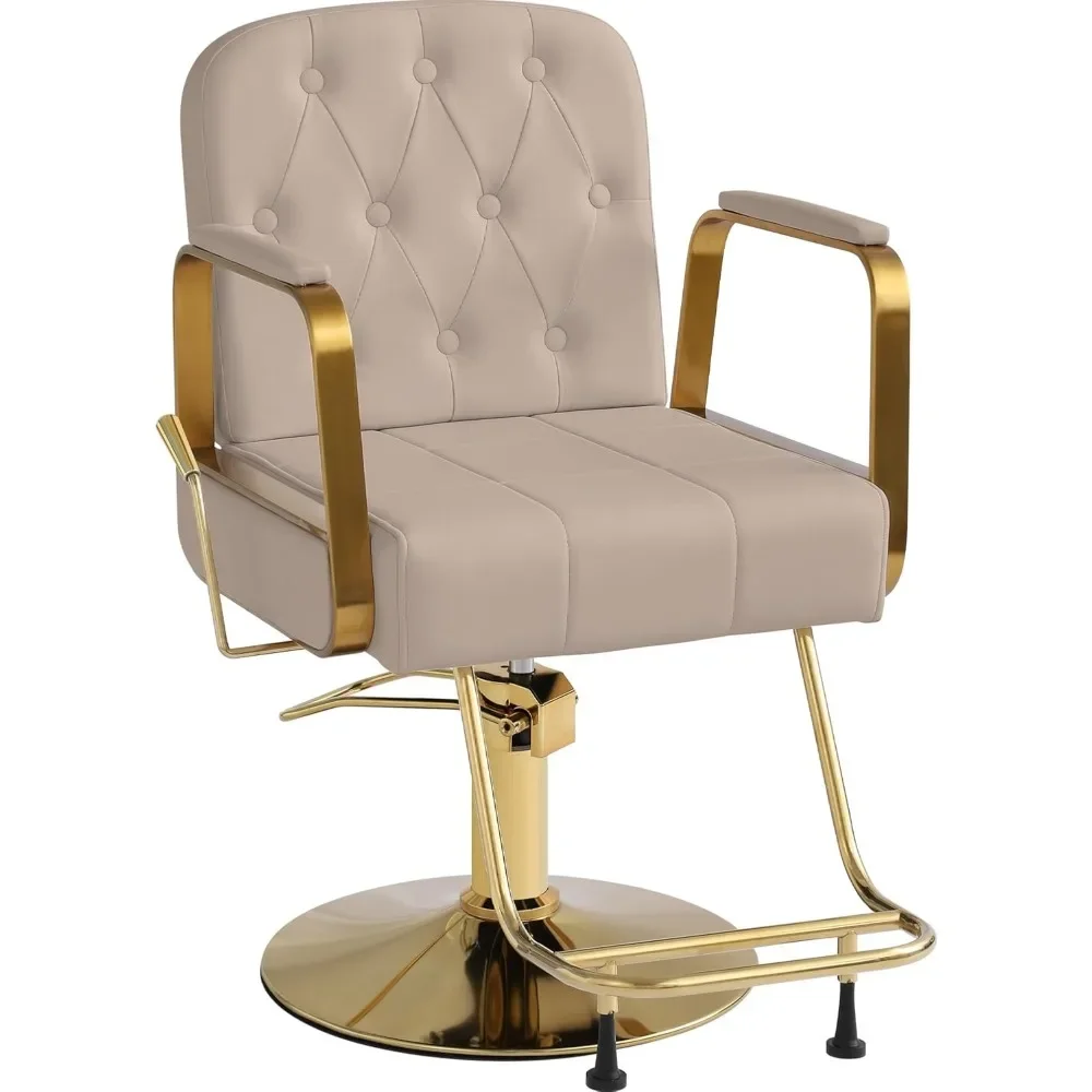 

Barber Chair Salon Chair for Hair Sylist, Hydraulic Salon Hair Chair, Height Adjustable Barber Chair, Reclining Barber Styling C