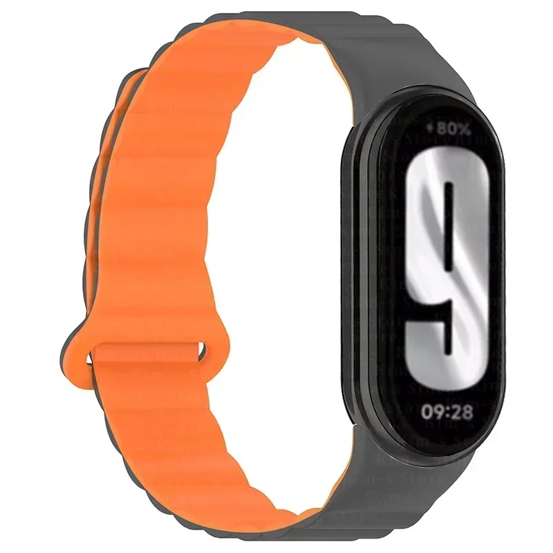 

Silicone Magnetic Strap For Xiaomi Mi Band 9 Sport Wristband For Xiaomi Watch Miband 8 Accessories Watchcase Bracelet