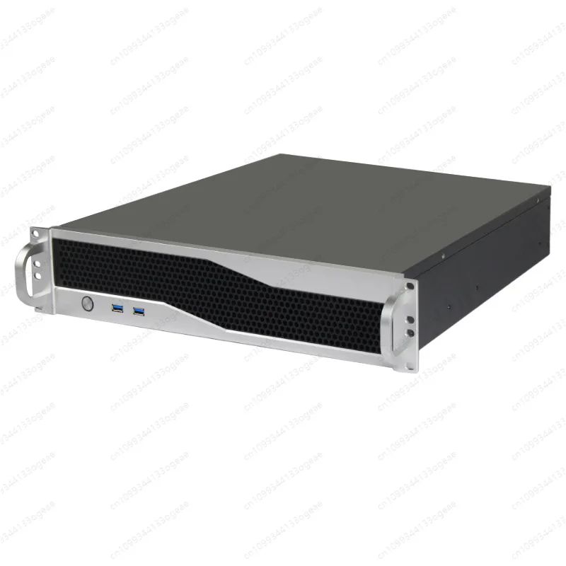 2U server chassis aluminum panel 2U 1 + 1 redundant dual power eatx main board 2U450 short chassis industrial control