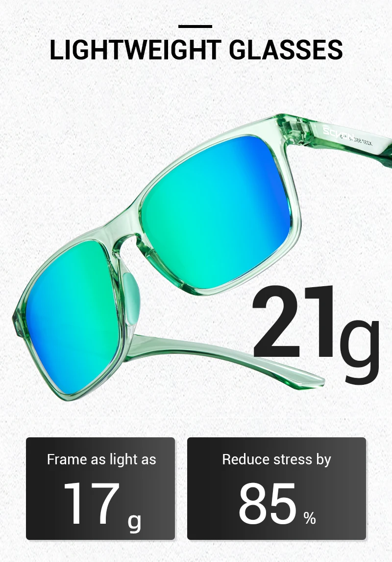 SCVCN Polarisierte Radfahren Sonnenbrille Outdoor Angeln Sonnenbrille UV400 Sport Lauf Brille Männer MTB Radfahren Gläser – Detail 5