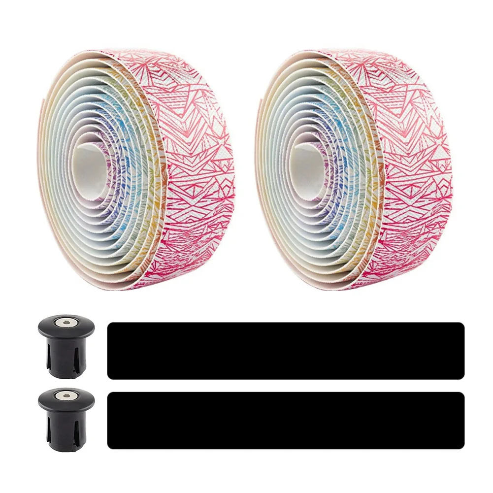 

Красочные ручки на руль, противоскользящие ручки для езды на велосипеде, около 213,5 * 0,3 см, противоскользящие велосипедные ручки, удобное ощущение руки