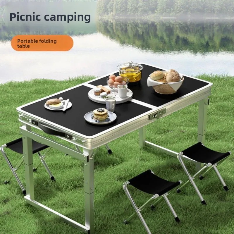Simple table, outdoor camping portable table, multifunctional folding table for street stalls