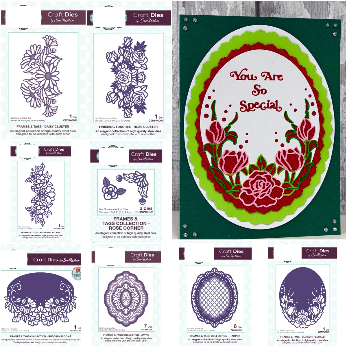 

2026 New Butterfly Floral Rose Corner Metal Cutting Dies For DIY Scrapbooking Photo Cutting Die Paper Cards Embossing Decorative