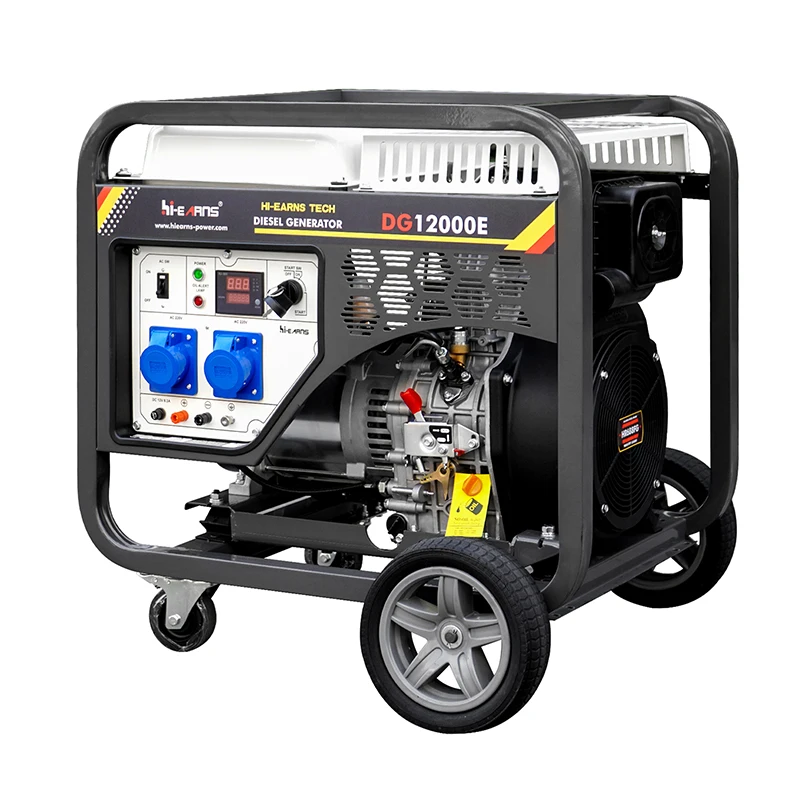 DG12000E 8kW 50Hz 220V Single-Phase Open Frame Portable Diesel Generators For Home Portable Electric Start Diesel Engine HR688F